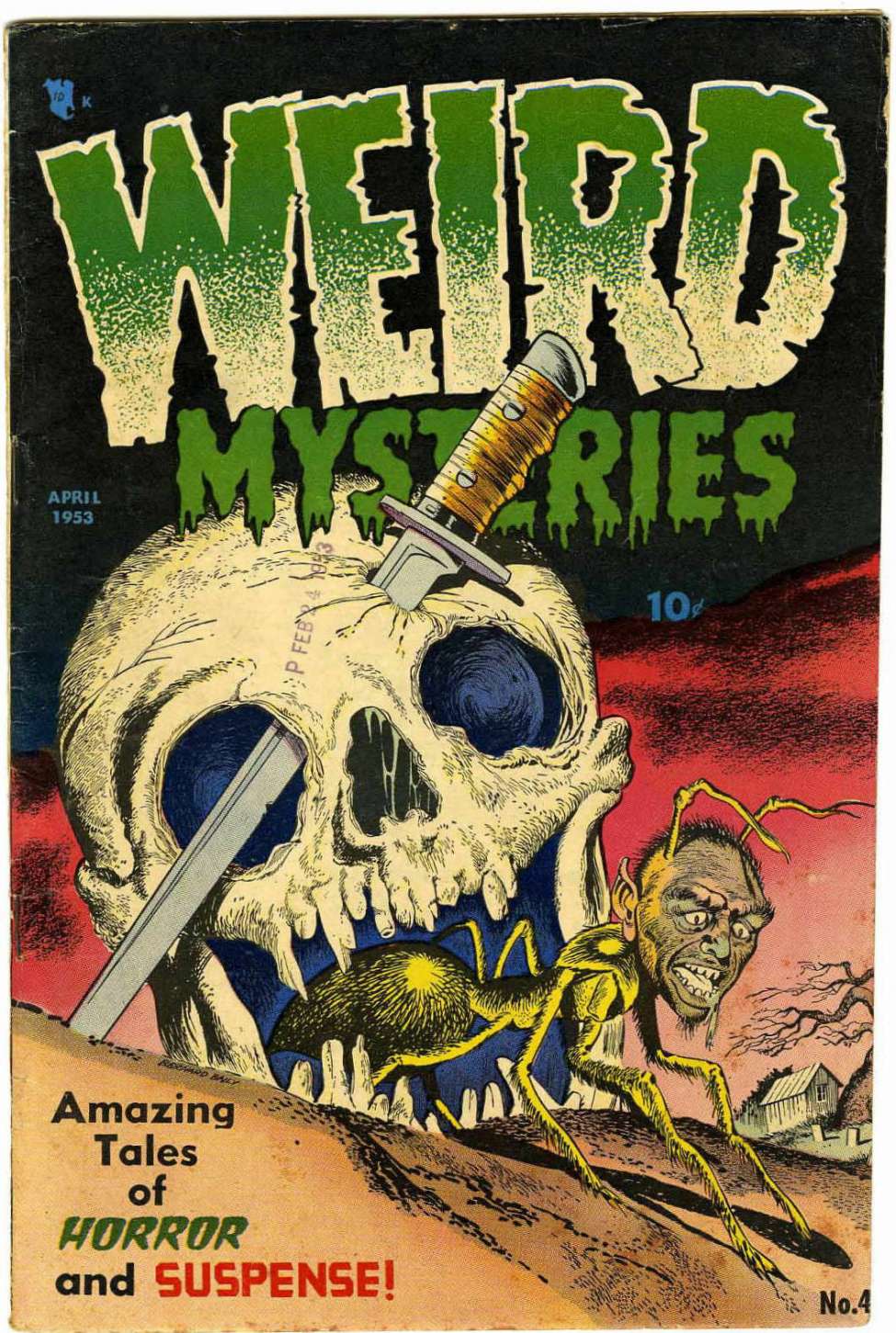 Comic Book Cover For Weird Mysteries 4