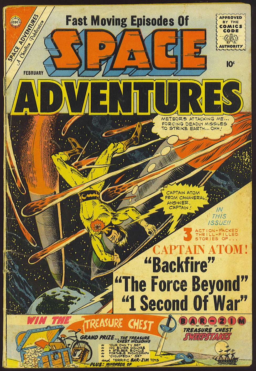 Comic Book Cover For Space Adventures 38 - Version 1