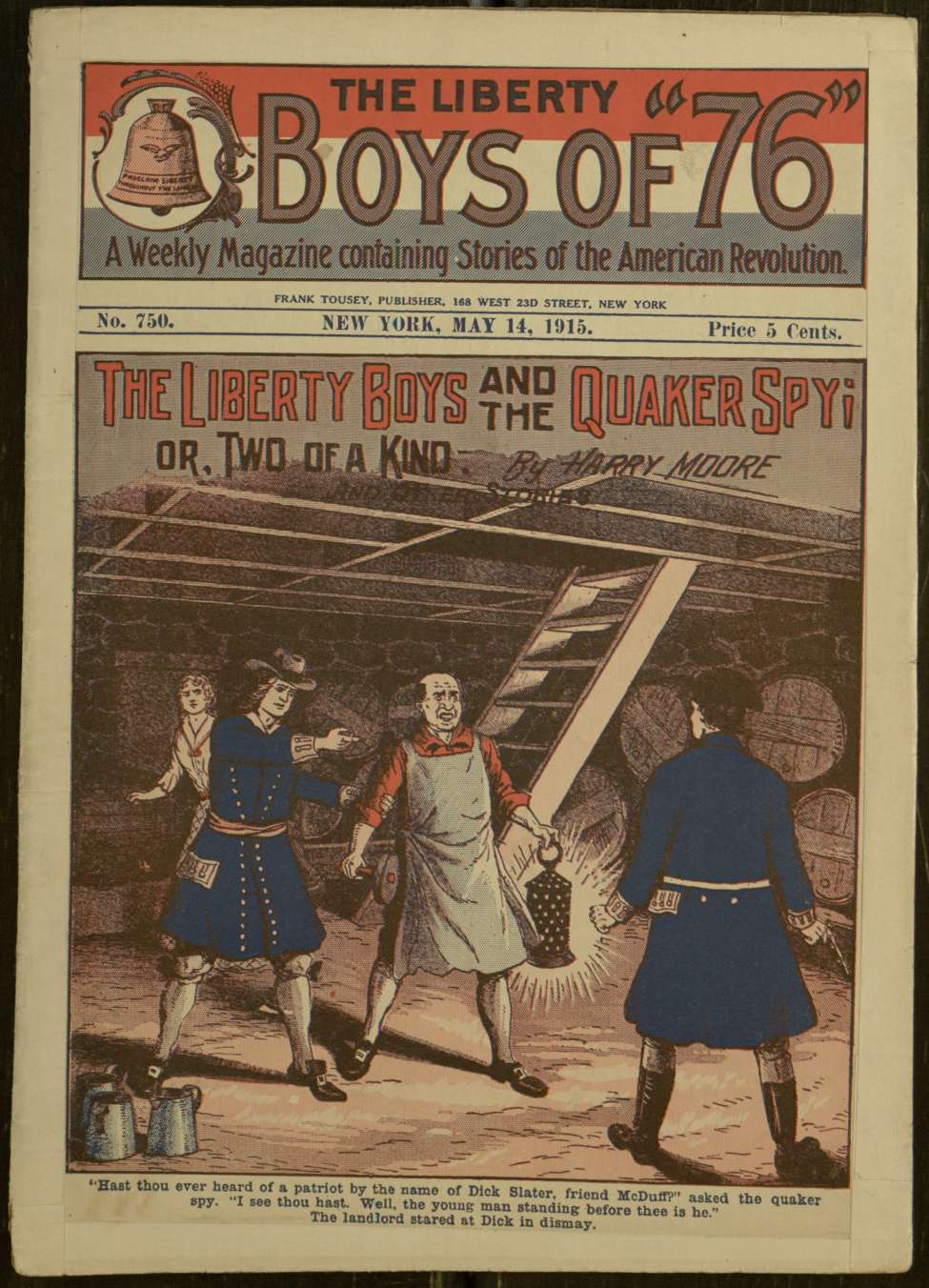 Book Cover For The Liberty Boys of 76 750 - The Liberty Boys and the Quaker Spy