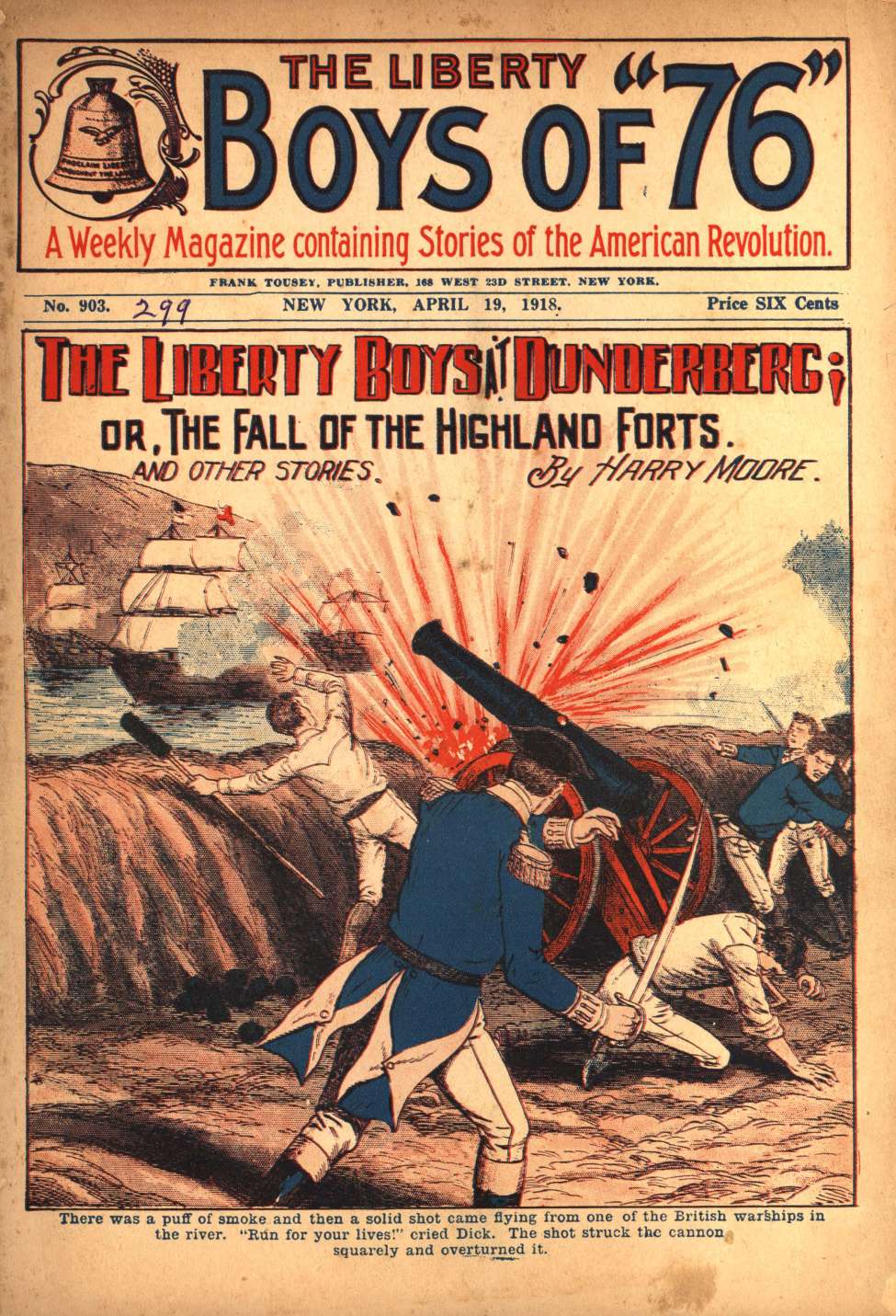 Book Cover For The Liberty Boys of 76 903 - The Liberty Boys at Dunderberg