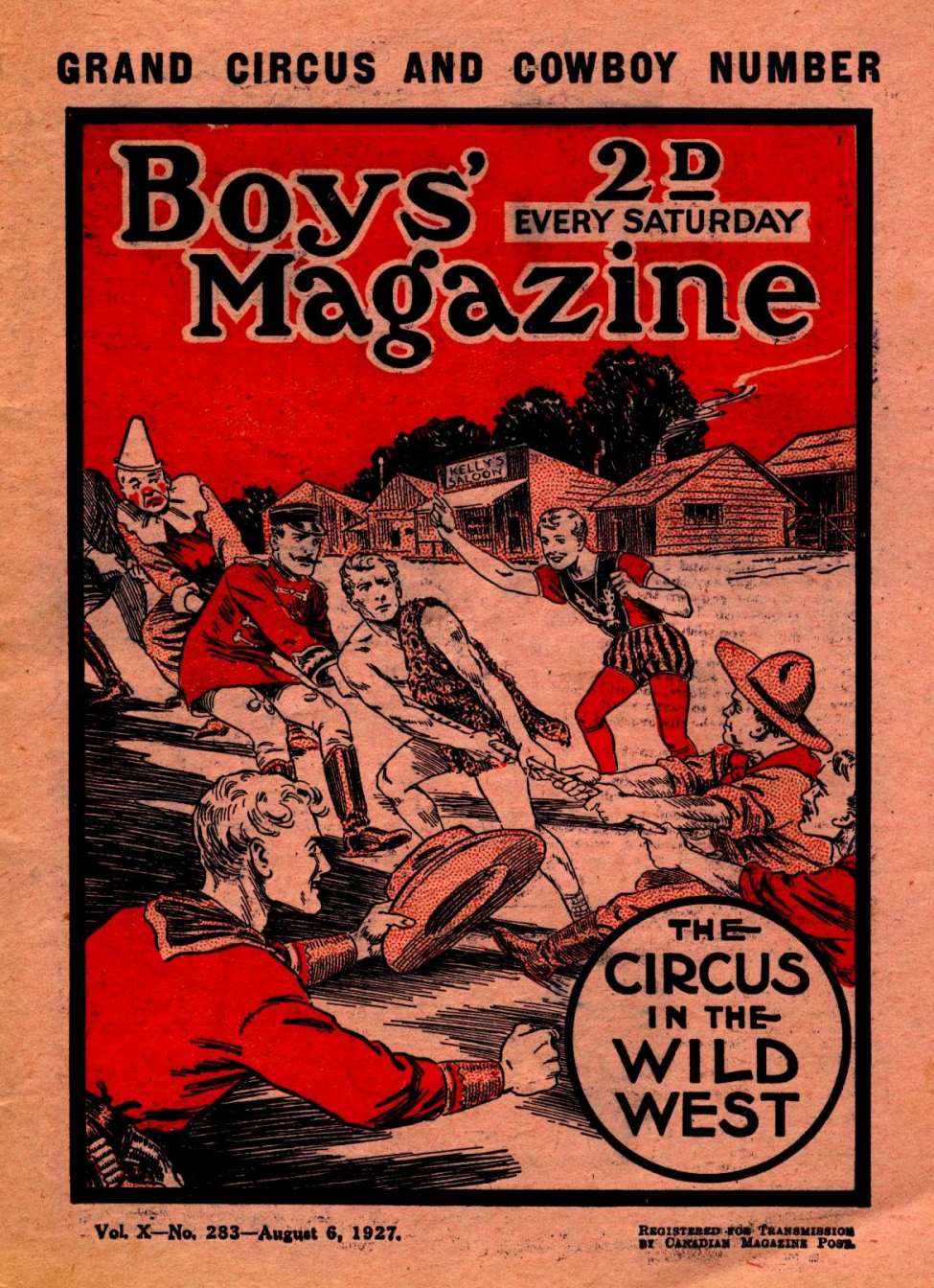 Book Cover For Boys' Magazine 283