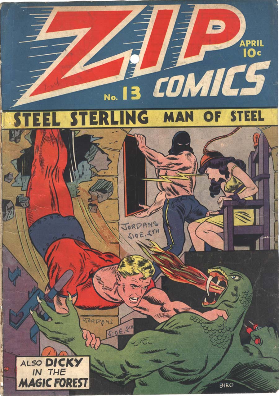 Comic Book Cover For Zip Comics 13