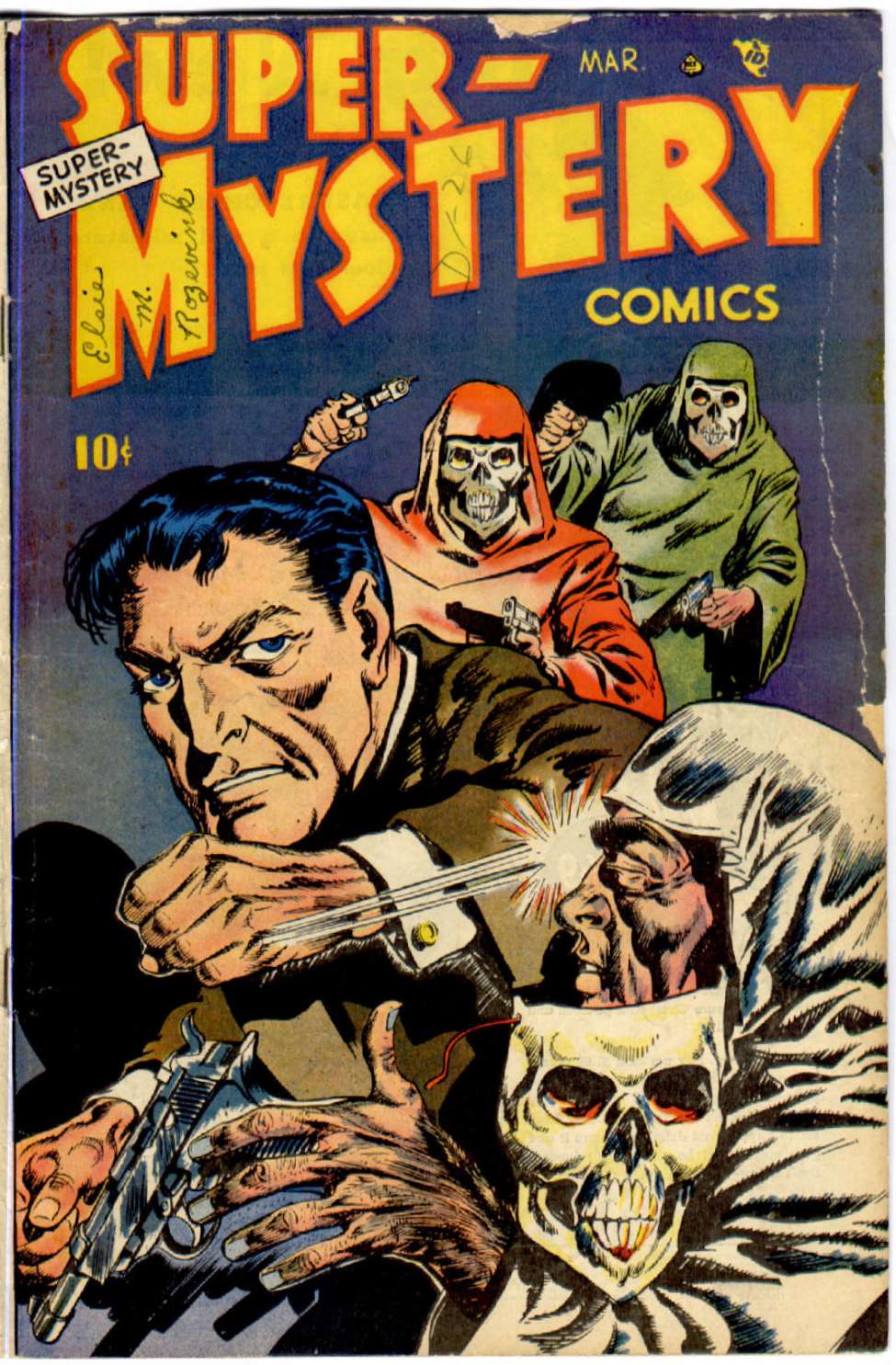 Comic Book Cover For Super-Mystery Comics v8 4