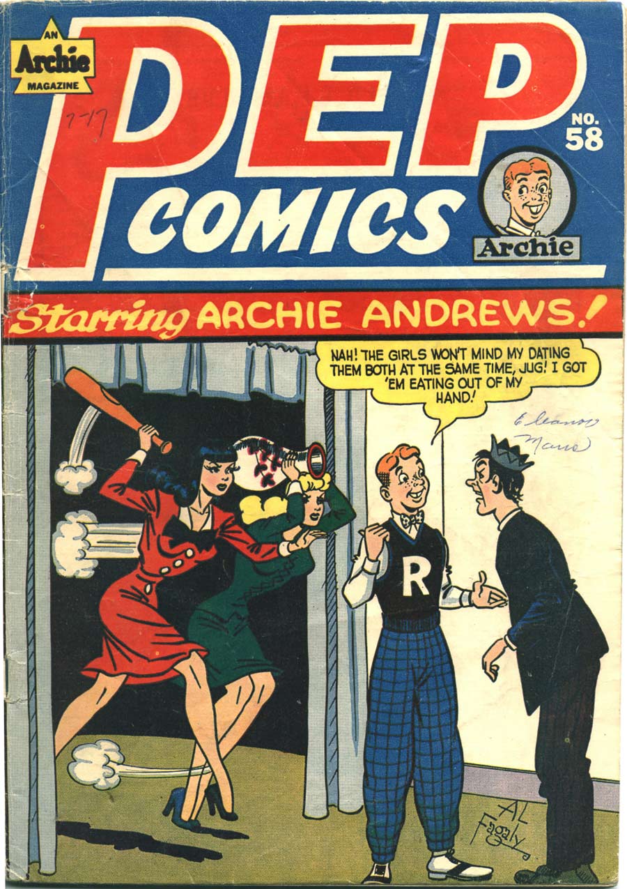 Book Cover For Pep Comics 58