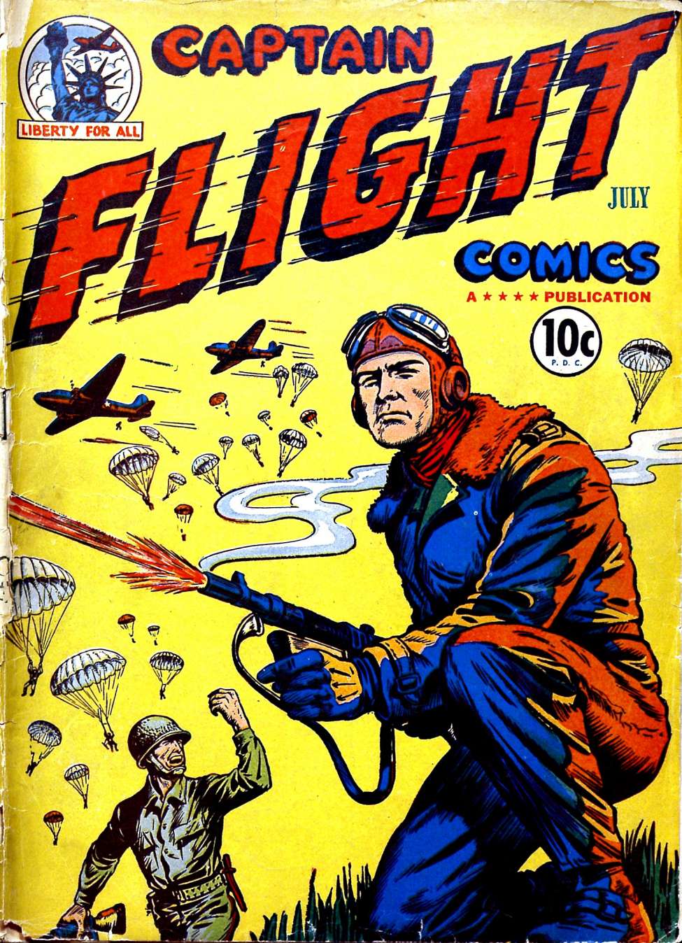 Book Cover For Captain Flight Comics 3