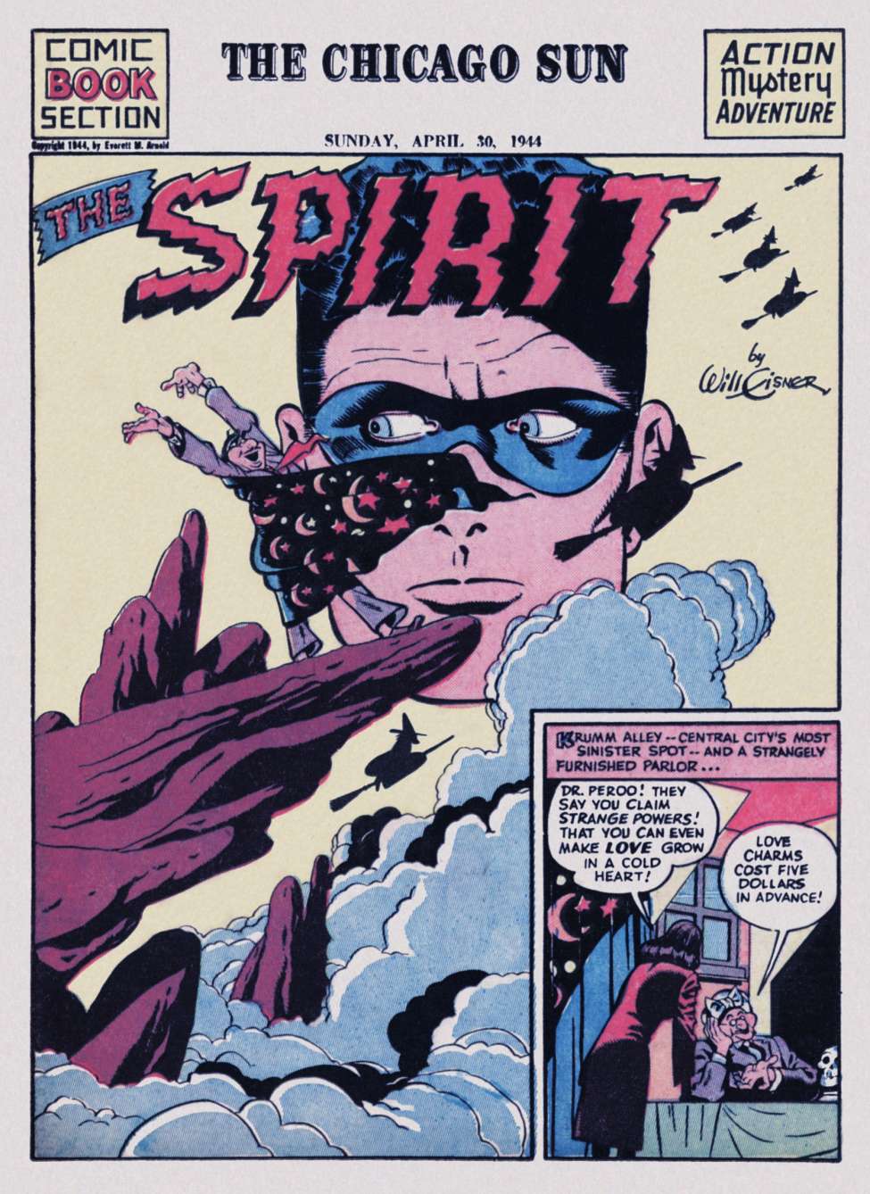 Comic Book Cover For The Spirit (1944-04-30) - Chicago Sun