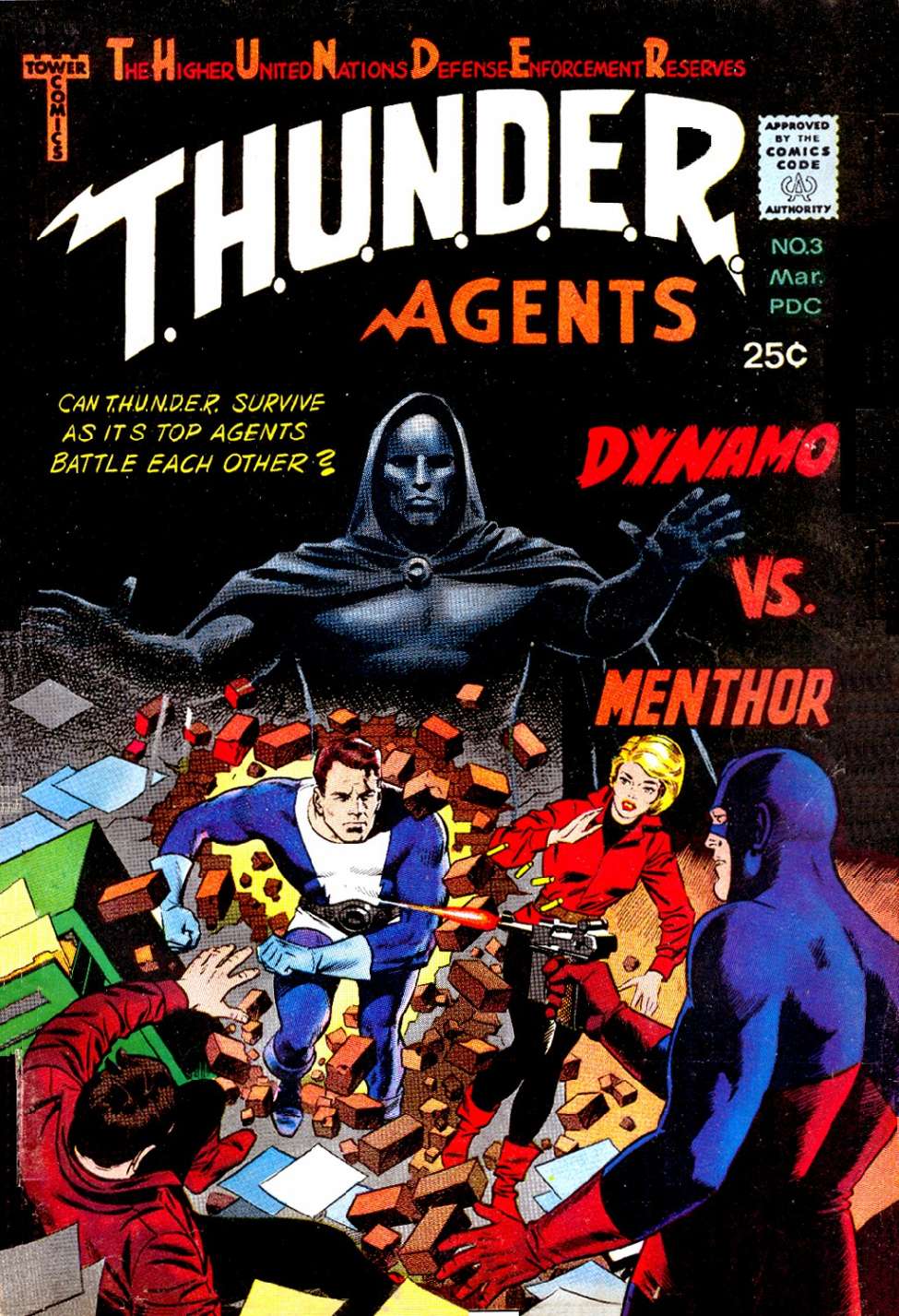 Comic Book Cover For T.H.U.N.D.E.R. Agents 3