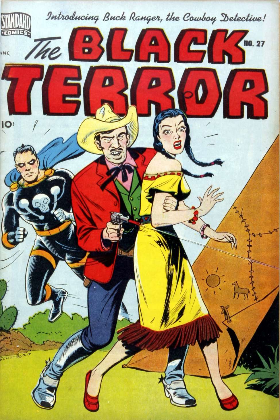 Comic Book Cover For The Black Terror 27