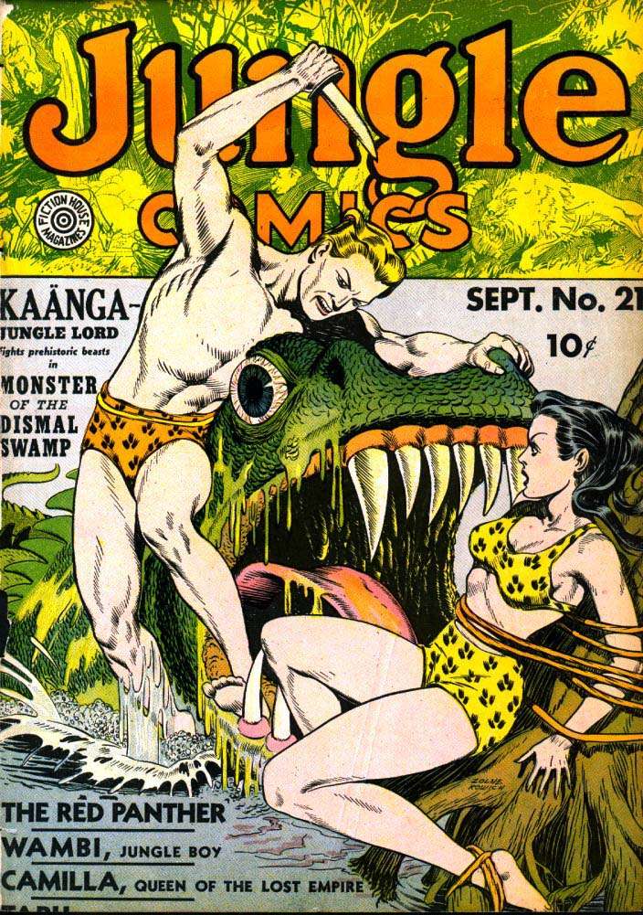 Comic Book Cover For Jungle Comics 21