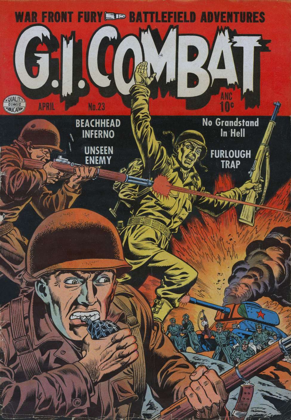 Comic Book Cover For G.I. Combat 23