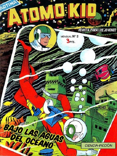 Comic Book Cover For Atomo Kid 2 Bajo las aguas del océano