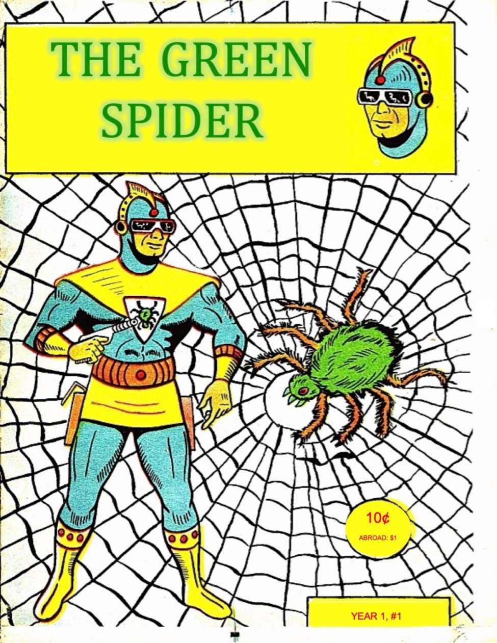 Comic Book Cover For The Green Spider 1 (translation)
