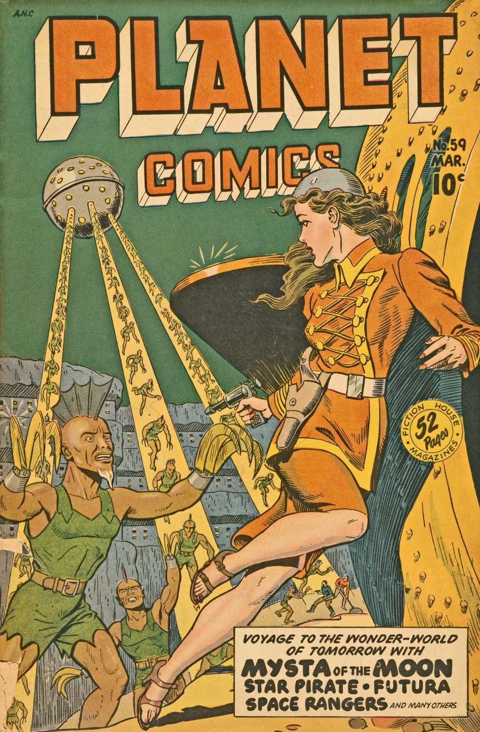 Comic Book Cover For Planet Comics 59 - Version 2