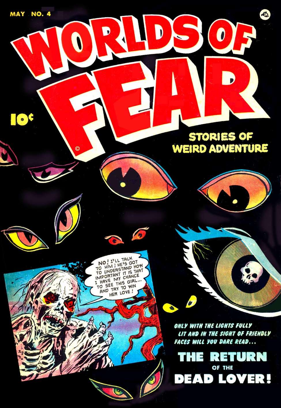 Comic Book Cover For Worlds of Fear 4