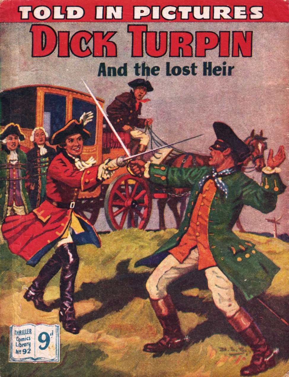 Comic Book Cover For Thriller Comics Library 92 - Dick Turpin and the Lost Heir