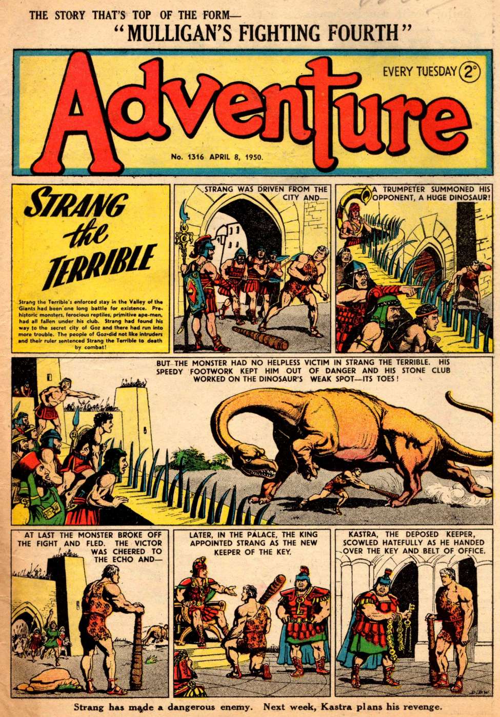 Comic Book Cover For Adventure 1316