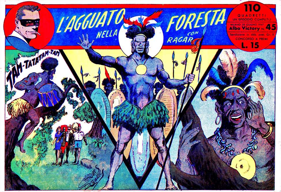 Comic Book Cover For Ragar 45 - L'Agguato Nella Foresta