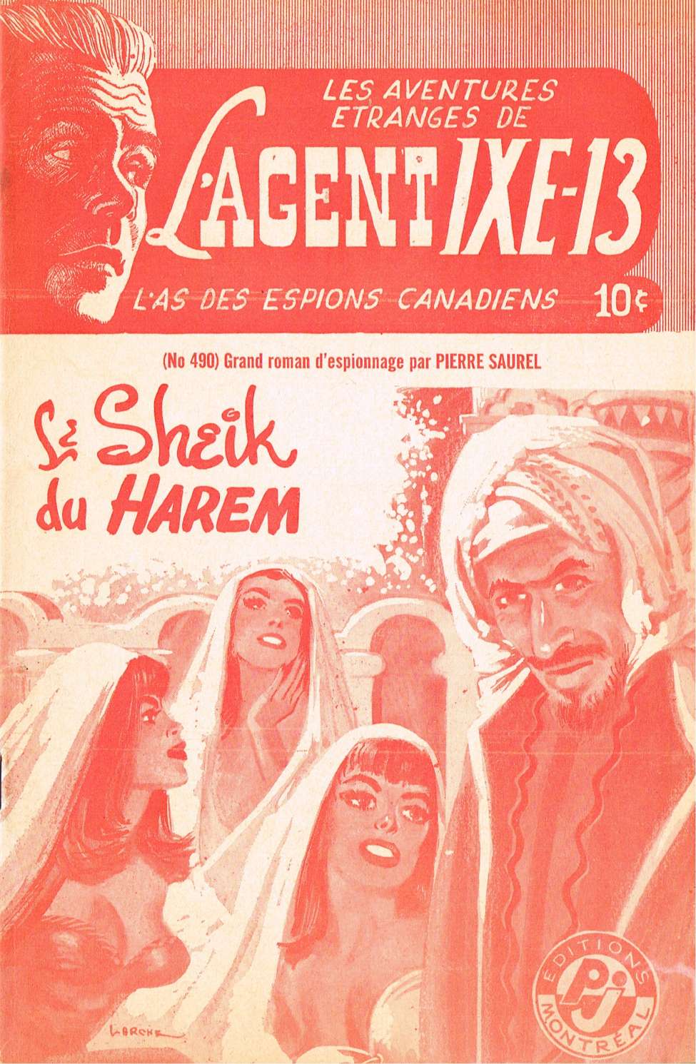 Book Cover For L'Agent IXE-13 v2 490 - Le sheik du harem