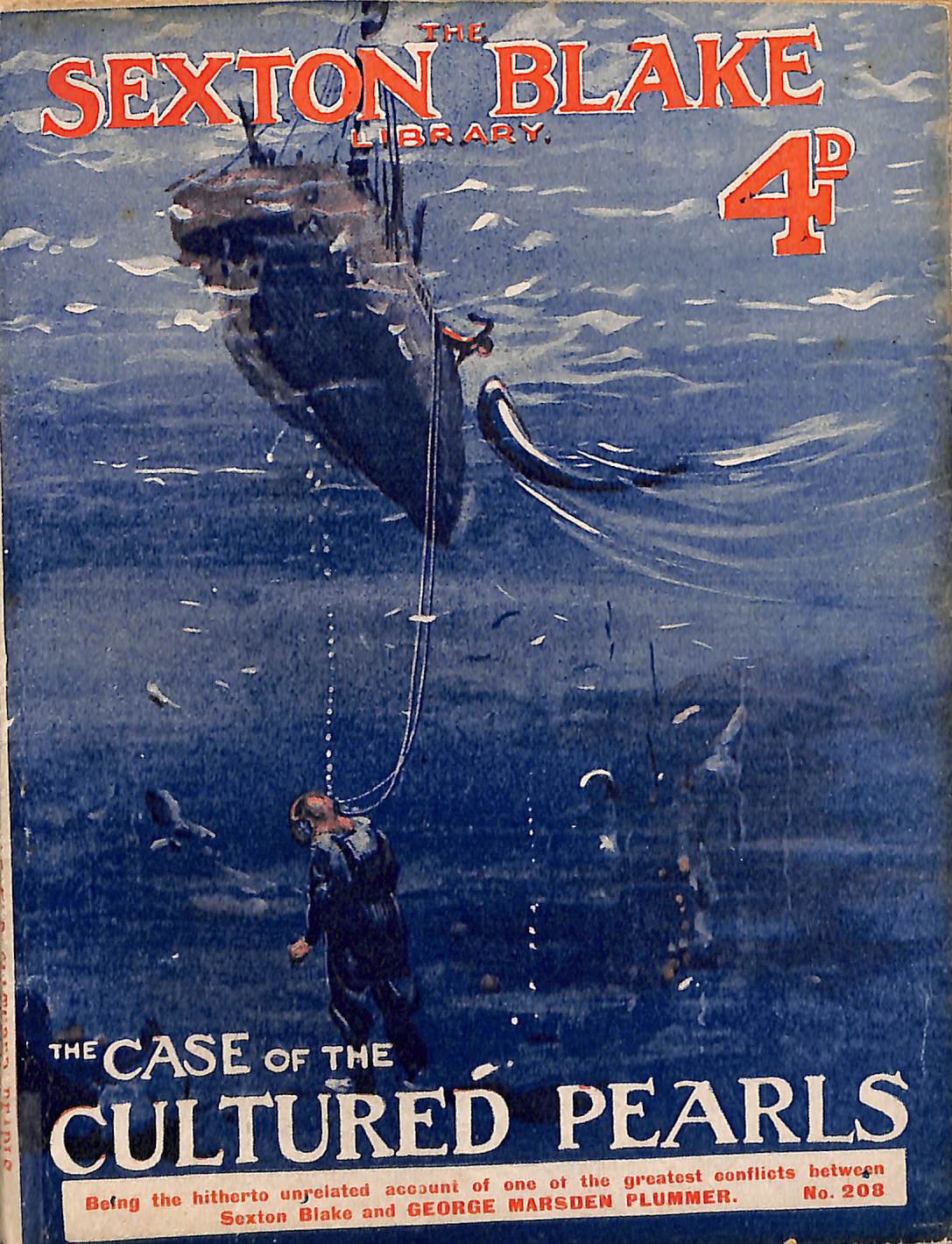 Book Cover For Sexton Blake Library S1 208 - The Case of the Cultured Pearls