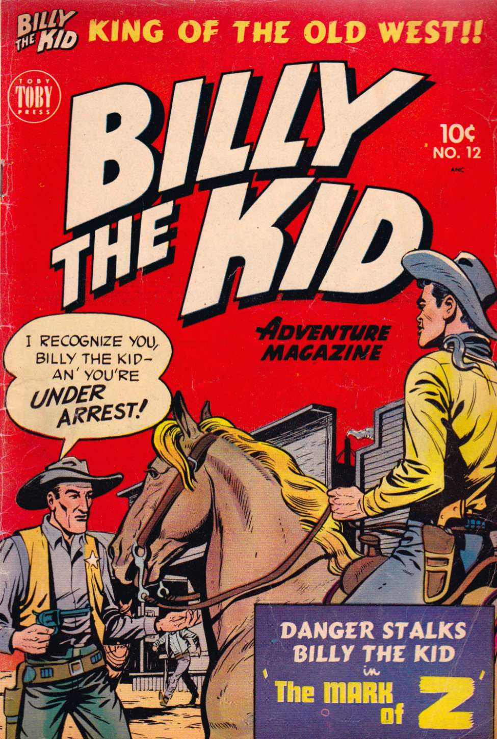 Comic Book Cover For Billy the Kid Adventure Magazine 12