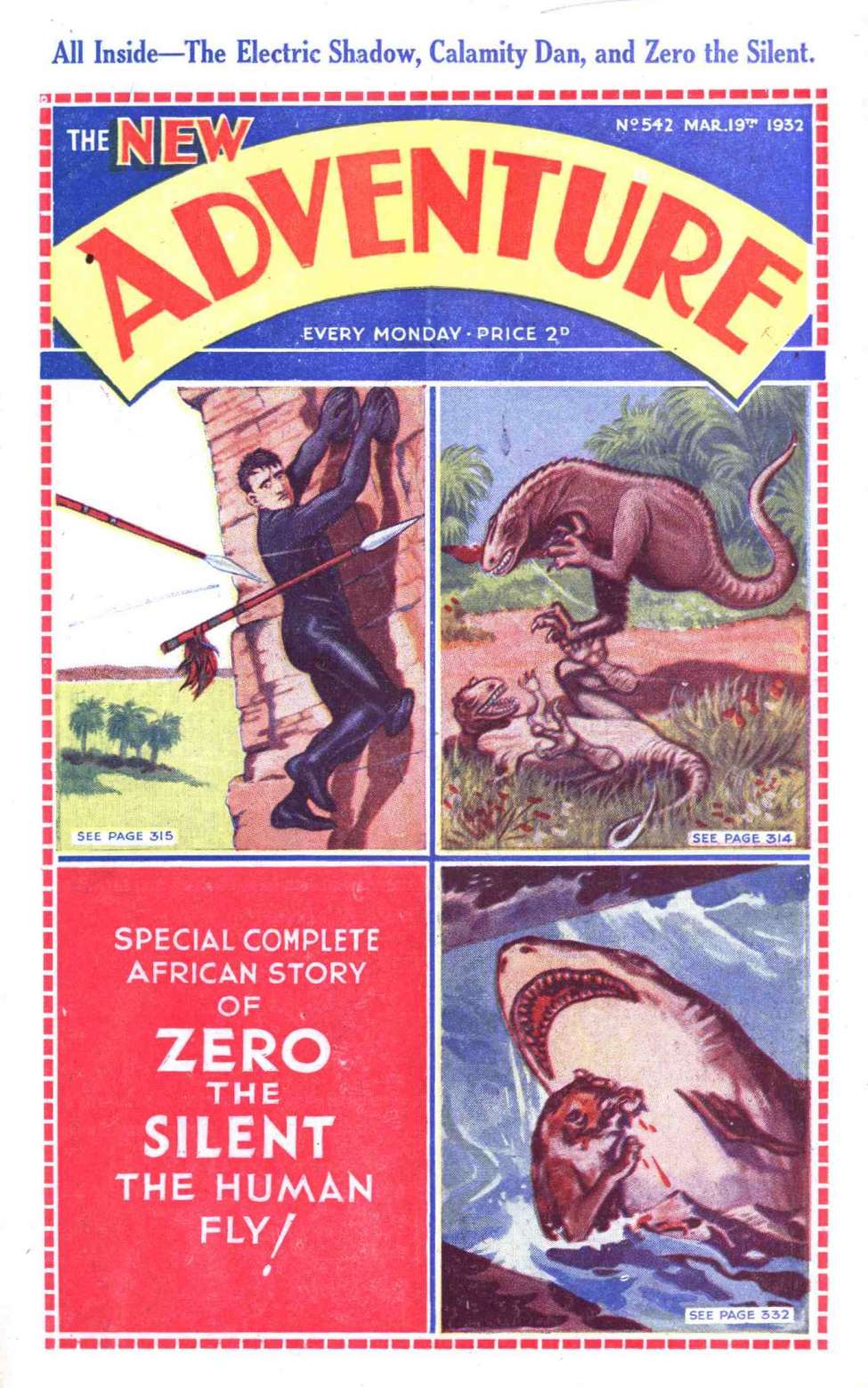 Comic Book Cover For Adventure 542