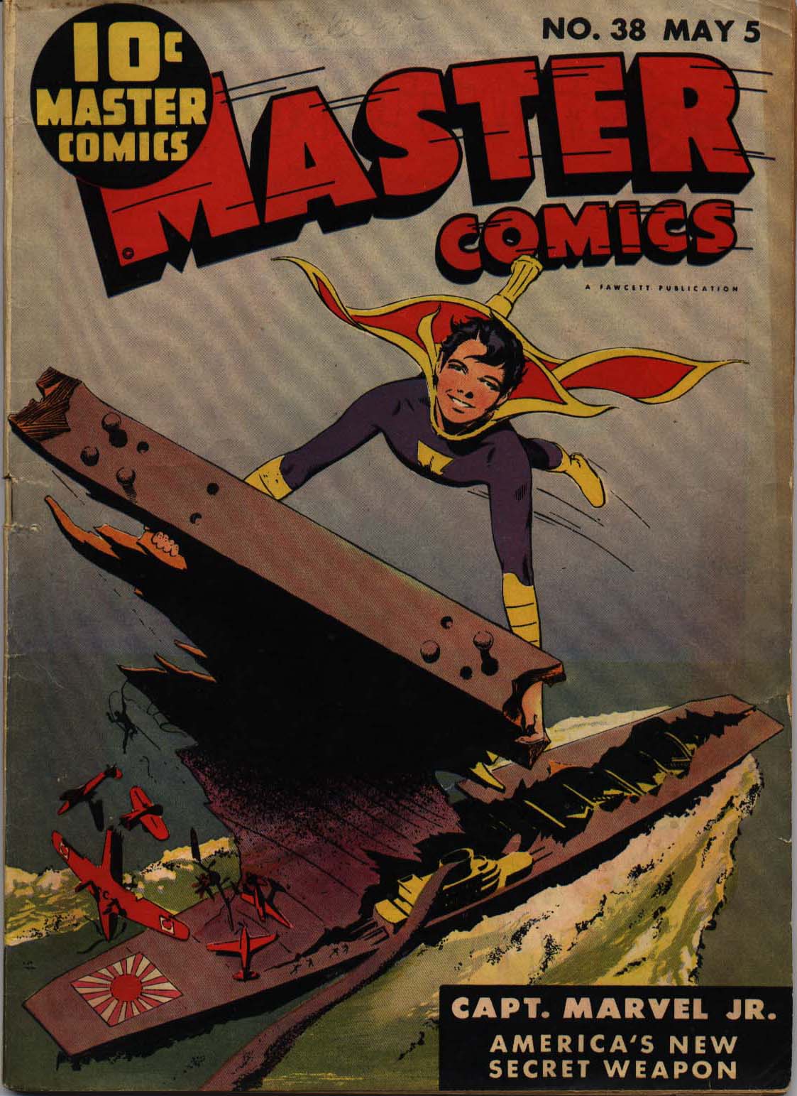 Comic Book Cover For Master Comics 38