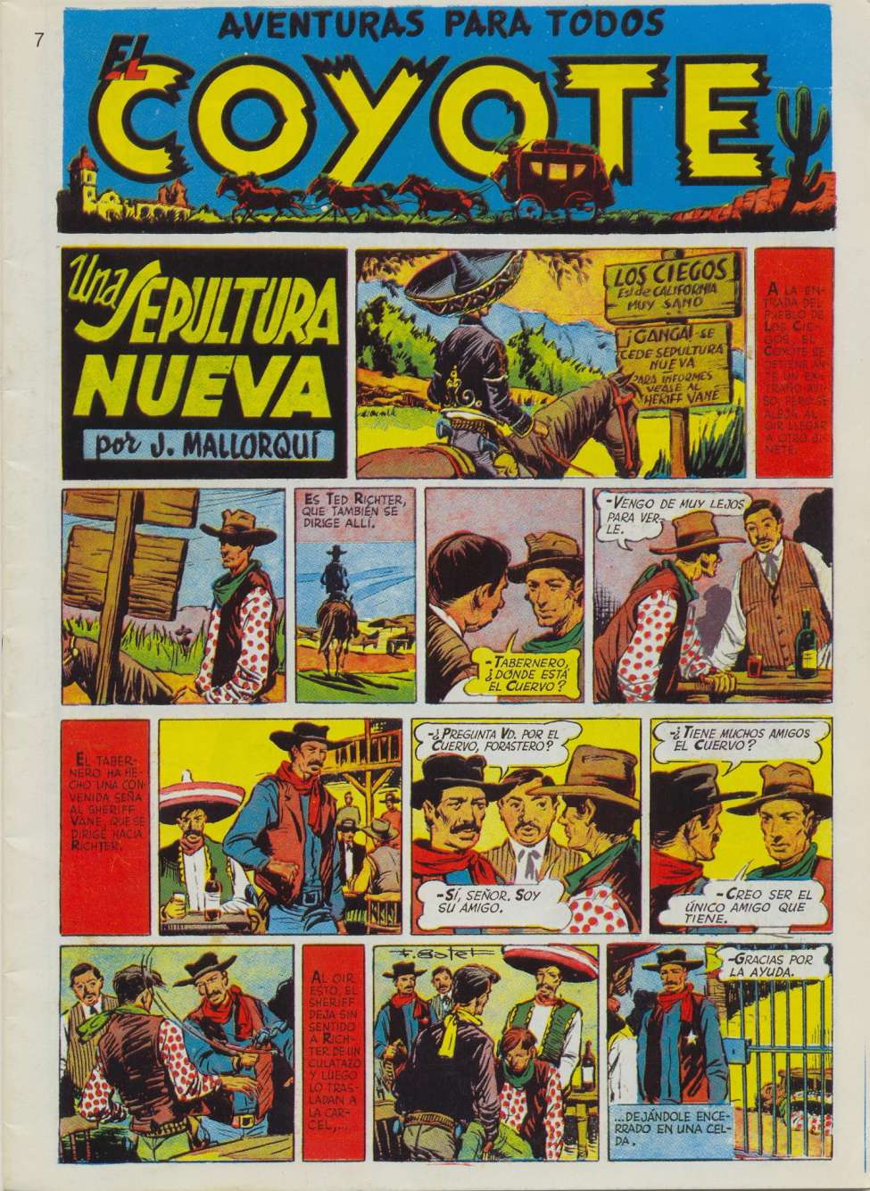 Comic Book Cover For El Coyote 7 - Una Sepultura Nueva