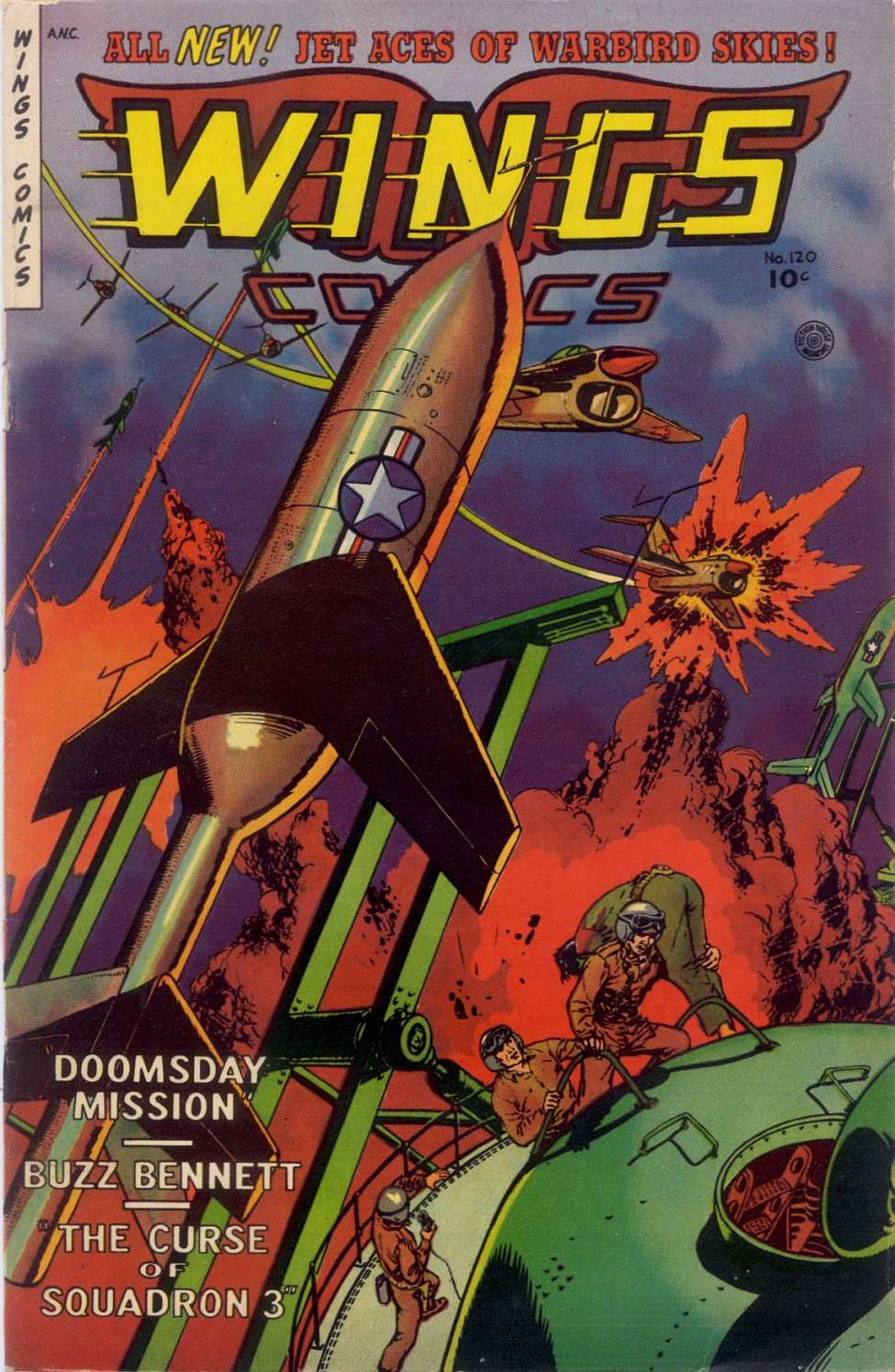Comic Book Cover For Wings Comics 120