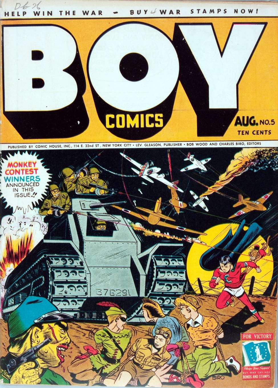 Comic Book Cover For Boy Comics 5 - Version 1