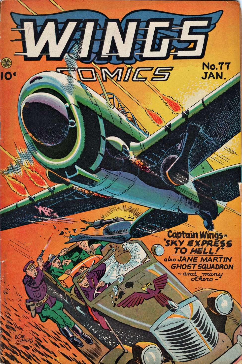 Comic Book Cover For Wings Comics 77 - Version 2