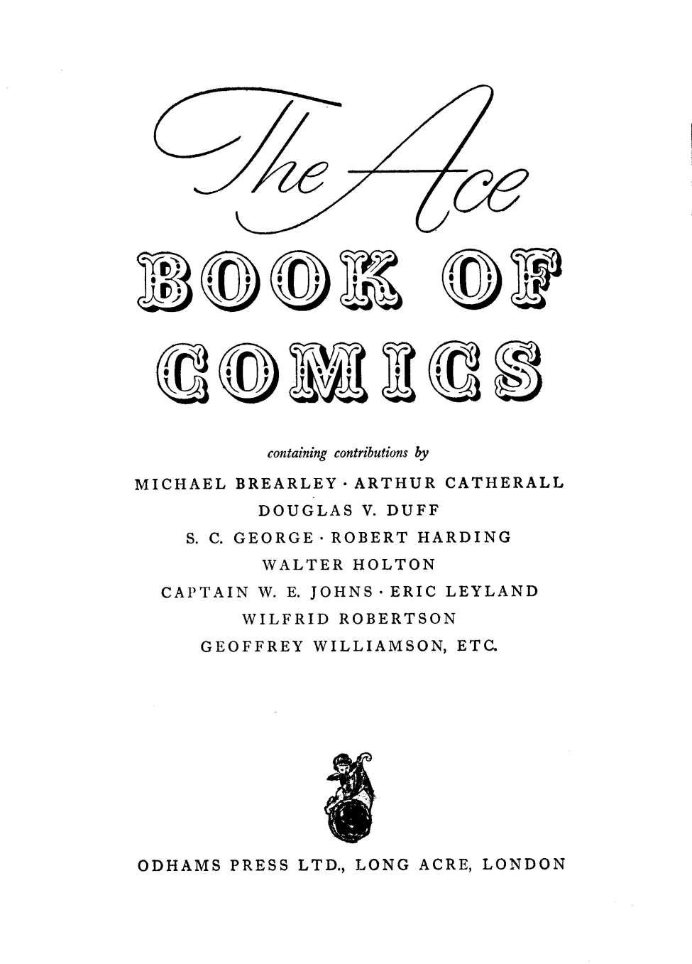 Book Cover For The Ace Book of comics