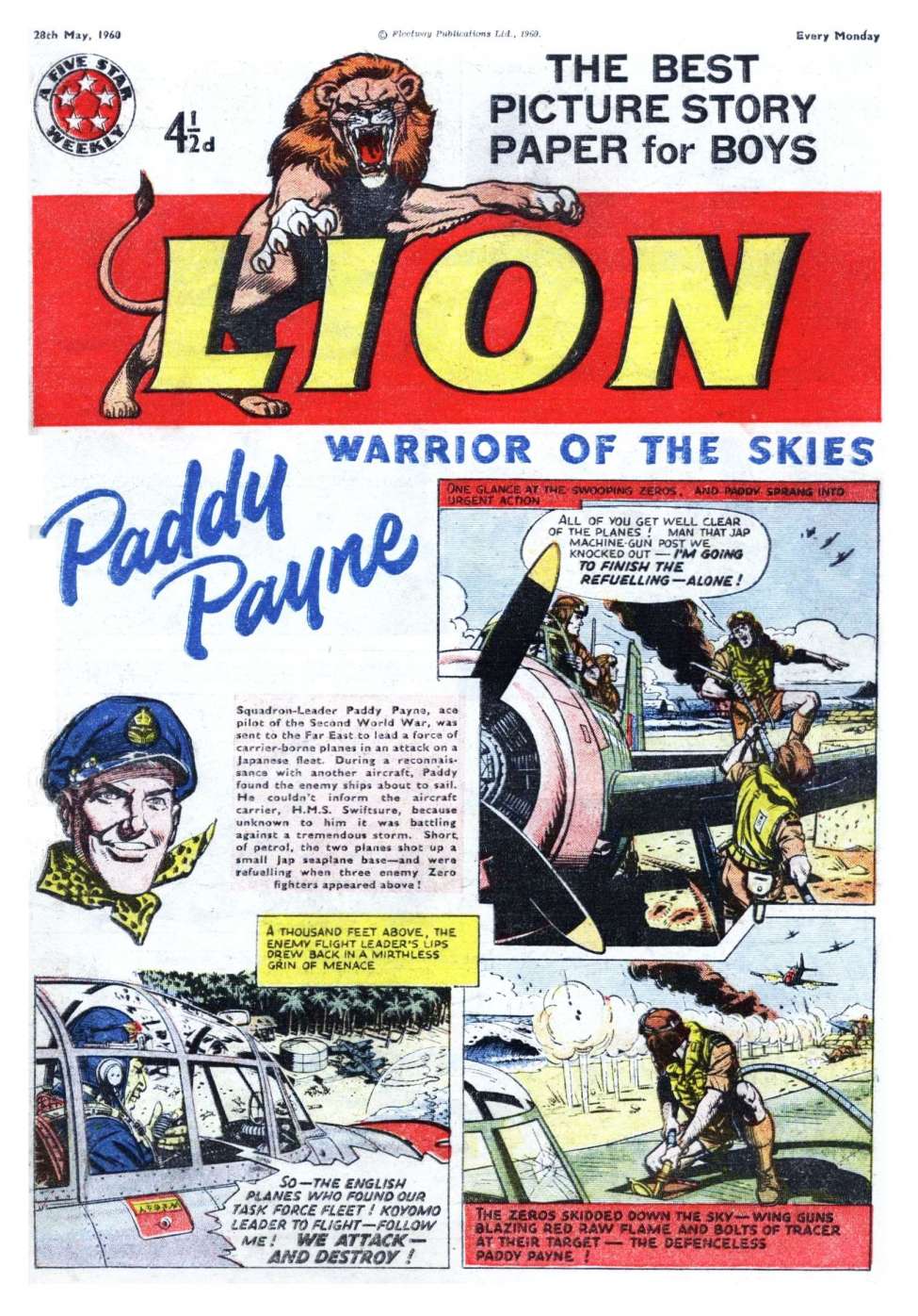 Comic Book Cover For Lion 425