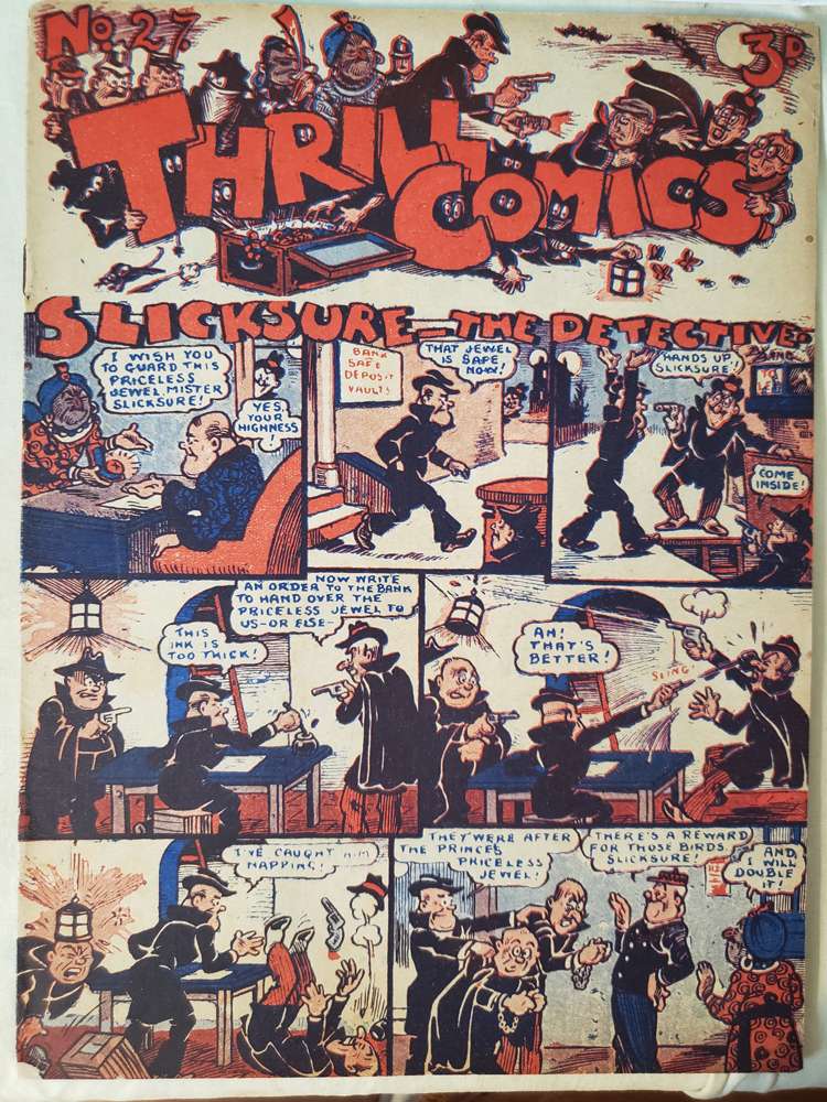 Comic Book Cover For Thrill Comics 27