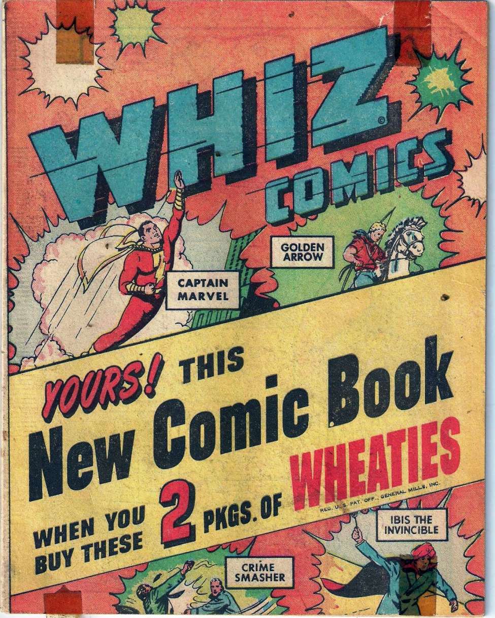 Book Cover For Whiz Comics (Wheaties Miniature Edition) - Version 1