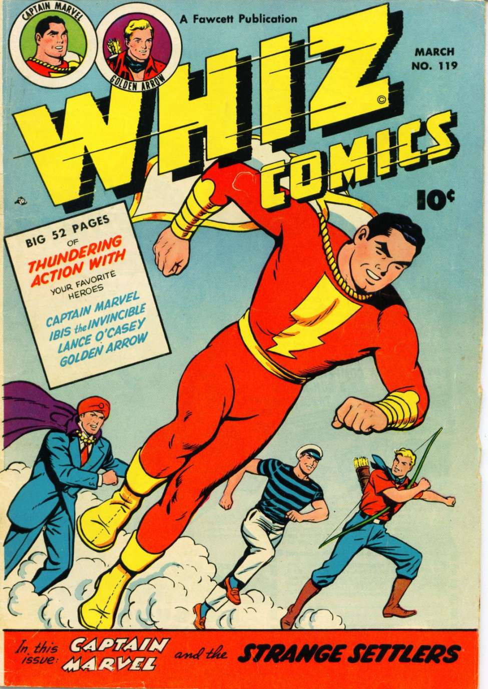 Comic Book Cover For Whiz Comics 119
