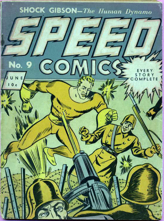 Comic Book Cover For Speed Comics 9