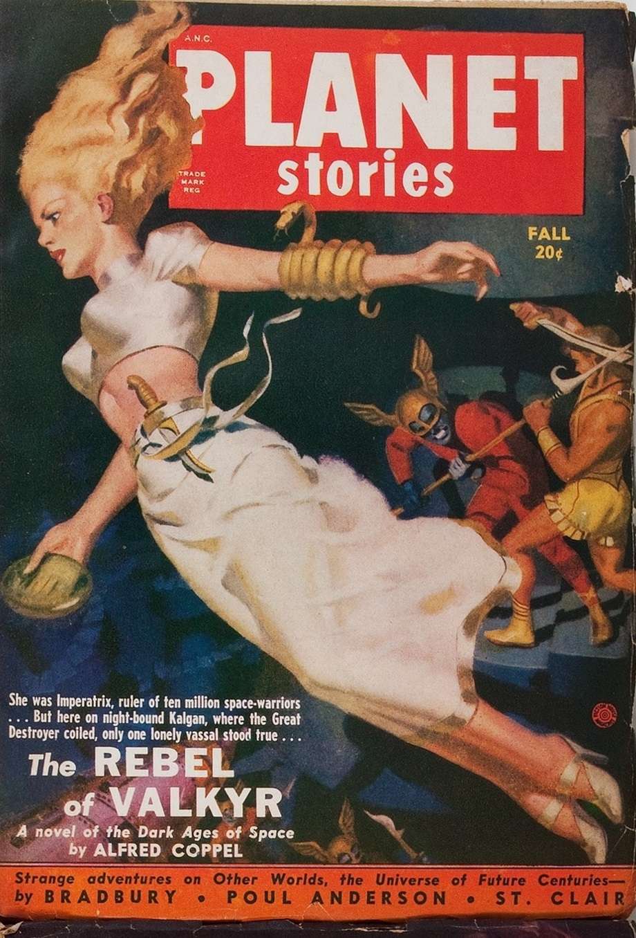 Comic Book Cover For Planet Stories v4 8 - The Rebel of Valkyr - Alfred Coppel, Jr.