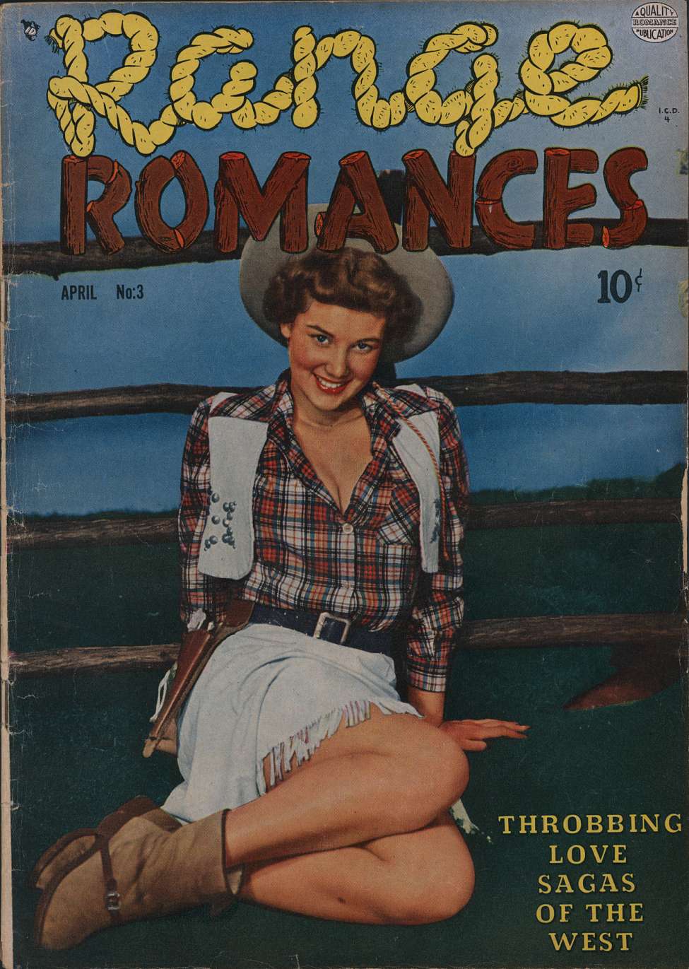 Comic Book Cover For Range Romances 3
