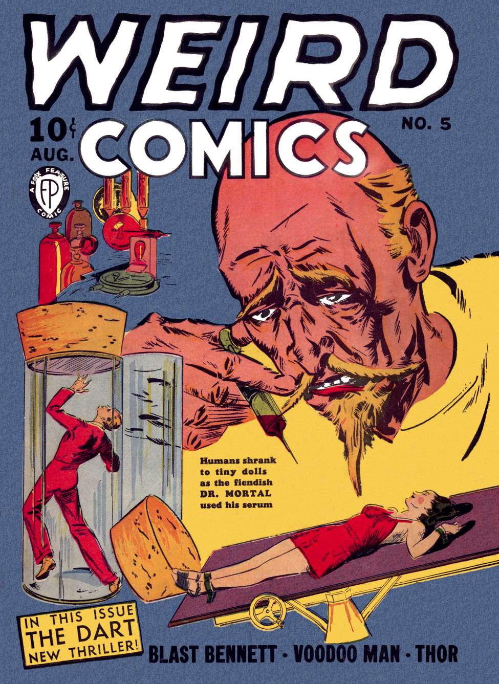 Comic Book Cover For Weird Comics 5