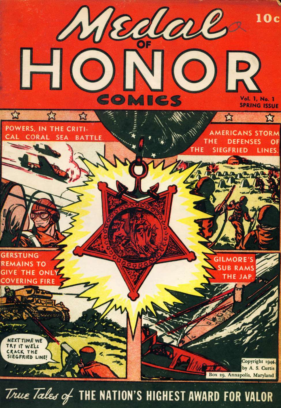 Comic Book Cover For Medal of Honor Comics 1 (Fiche)