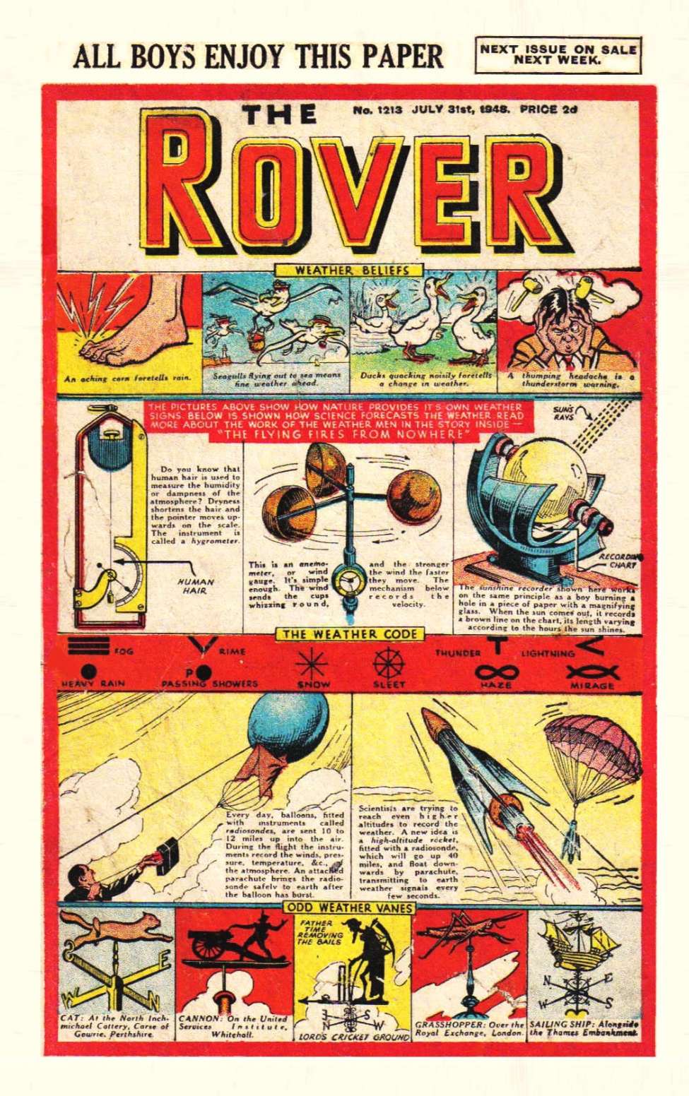 Comic Book Cover For The Rover 1213