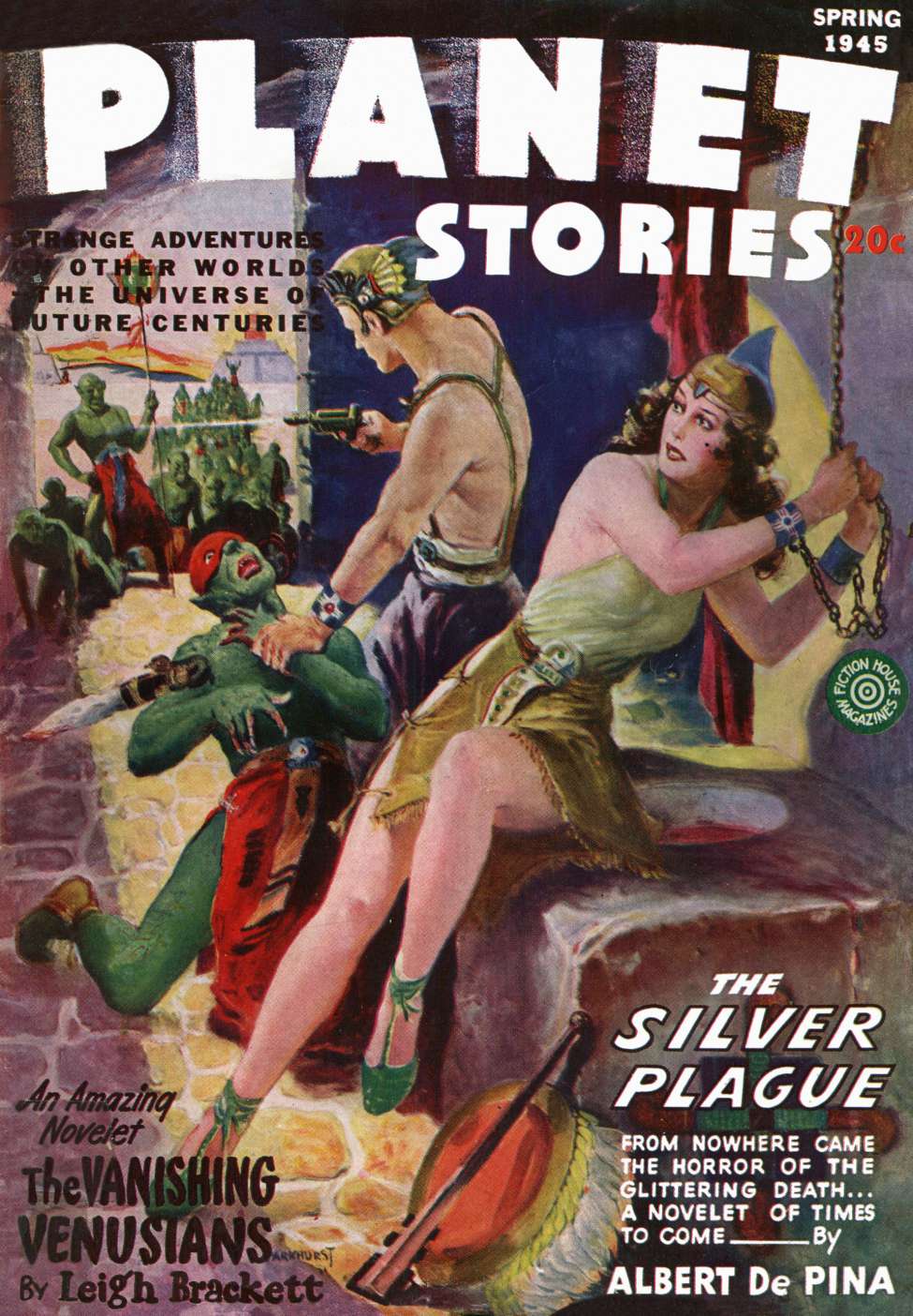 Comic Book Cover For Planet Stories v2 10 - The Silver Plague - Albert dePina