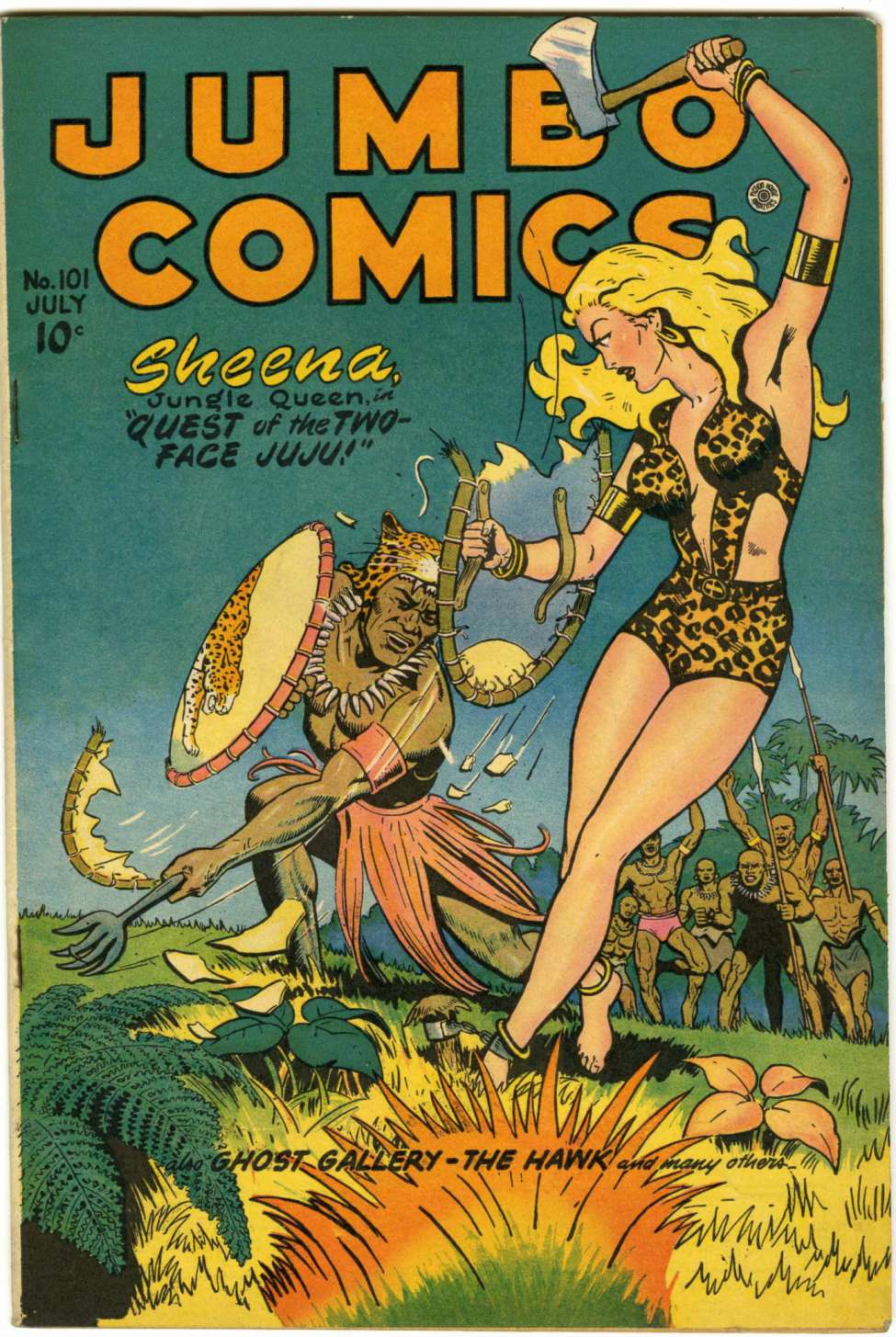 Comic Book Cover For Jumbo Comics 101