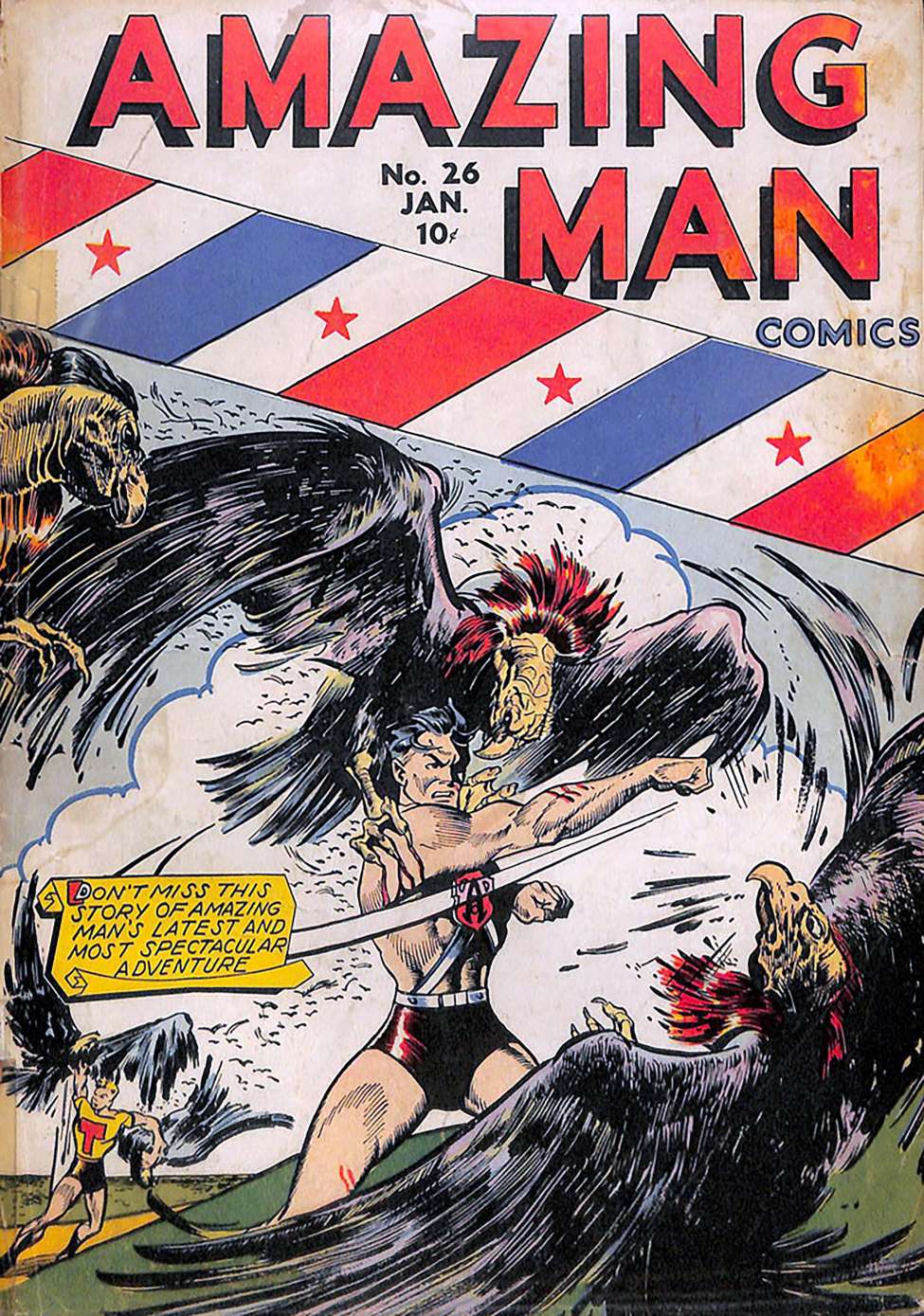Comic Book Cover For Amazing Man Comics 26 - Version 2