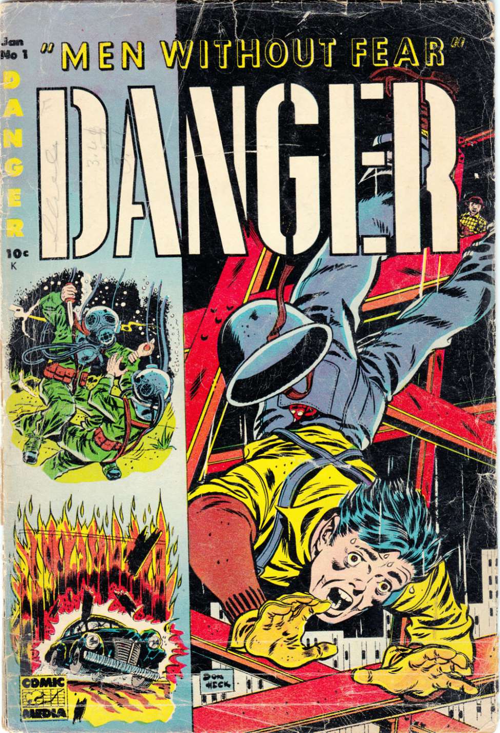 Comic Book Cover For Danger 1