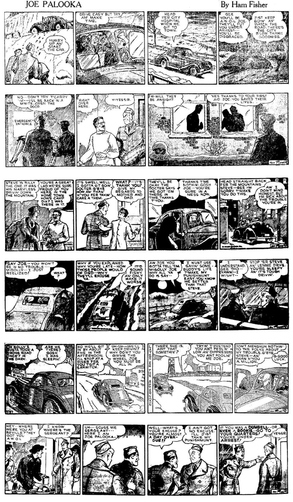 Comic Book Cover For Joe Palooka 1941
