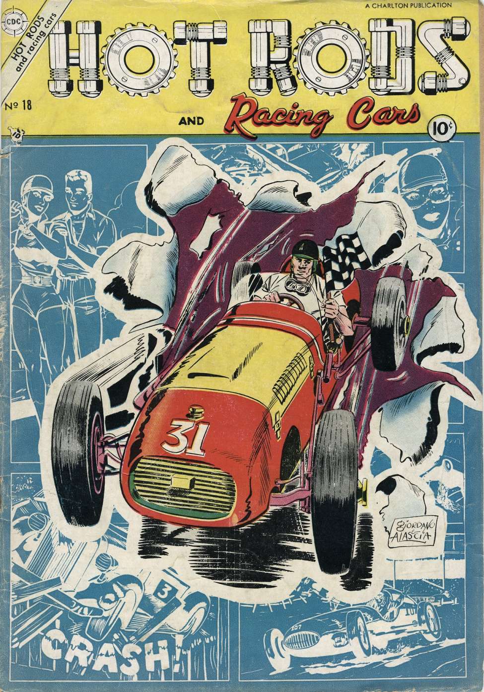 Comic Book Cover For Hot Rods and Racing Cars 18
