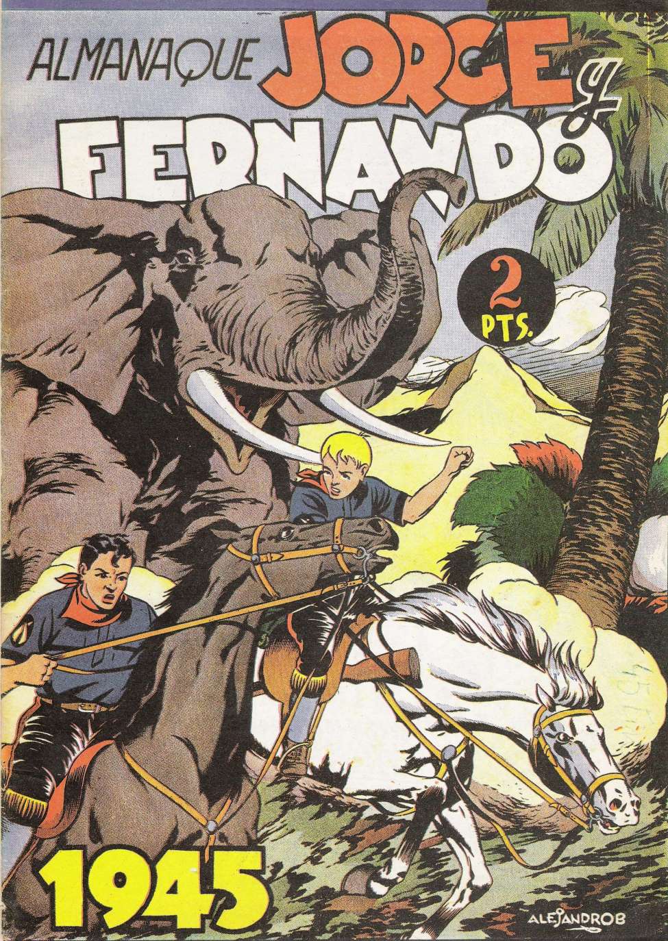 Comic Book Cover For Jorge y Fernando Almanaque 1945