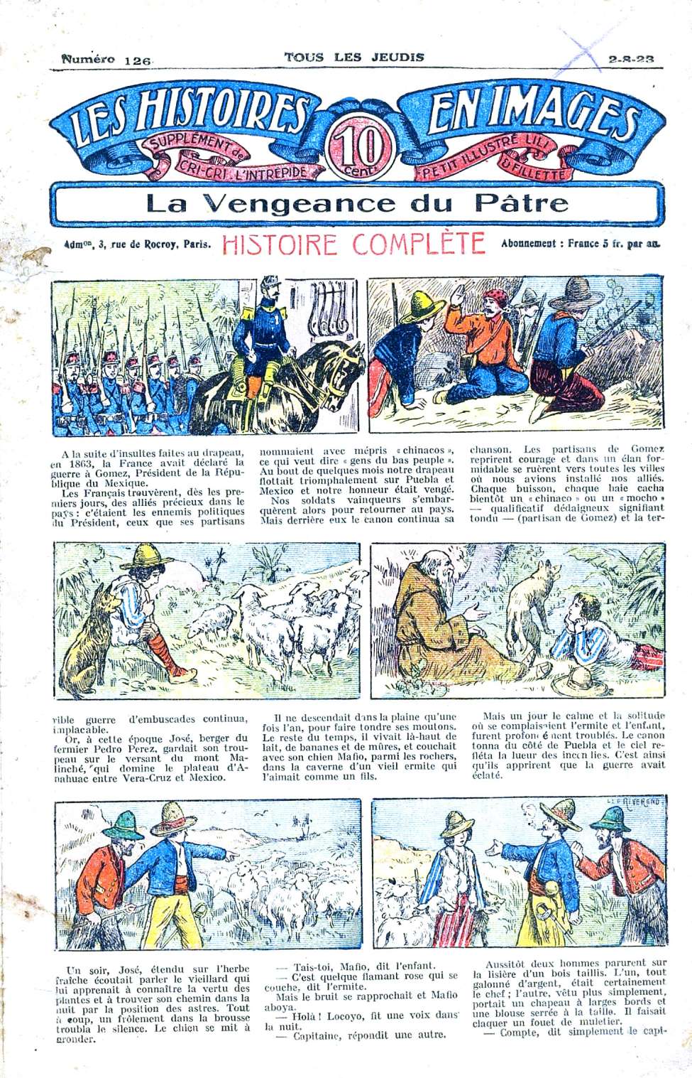 Book Cover For Les Histoires en Images 126 - La Vengeance du P&acirc;tre