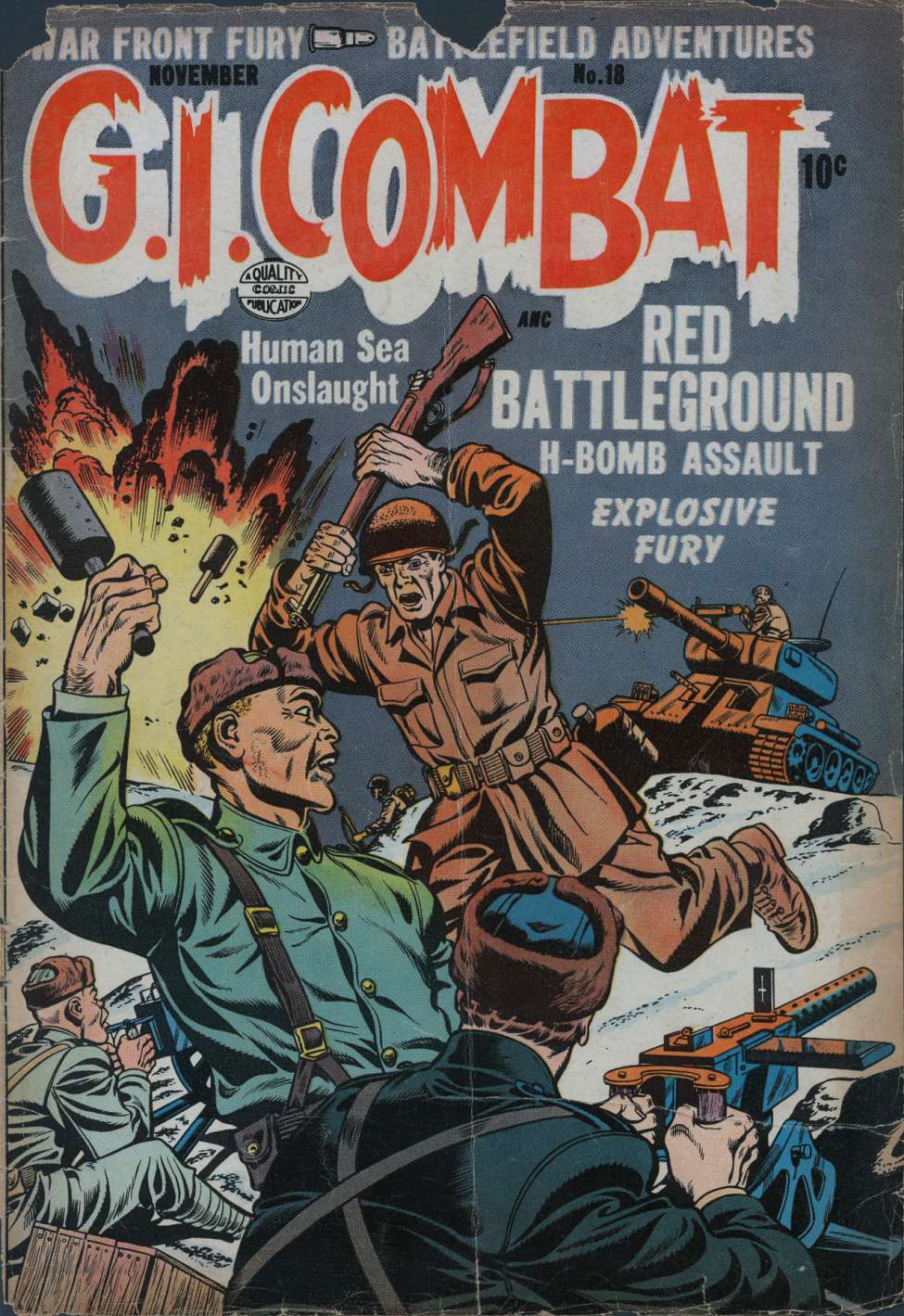 Book Cover For G.I. Combat 18 (alt)